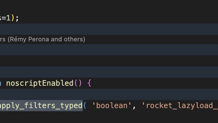 PHP code snippet with strict type and typed apply_filters